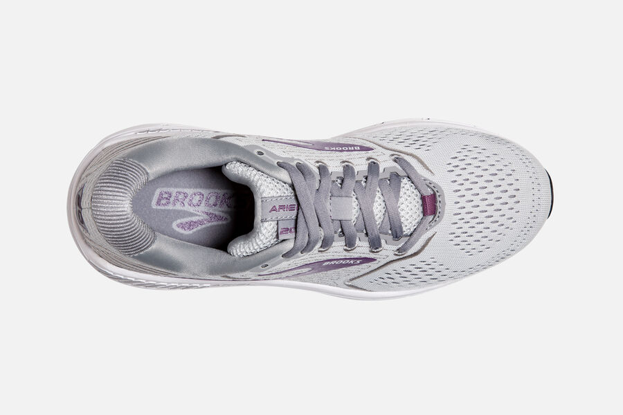 Brooks Israel Ariel \'20 Road Running Shoes Womens - Grey/Purple - KHD-568037